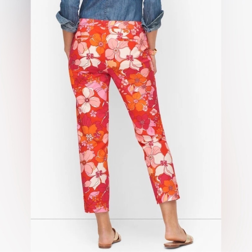 Talbots Floral Perfect Crop Tossed Flowers Pants 4 NWT - Picture 11 of 11